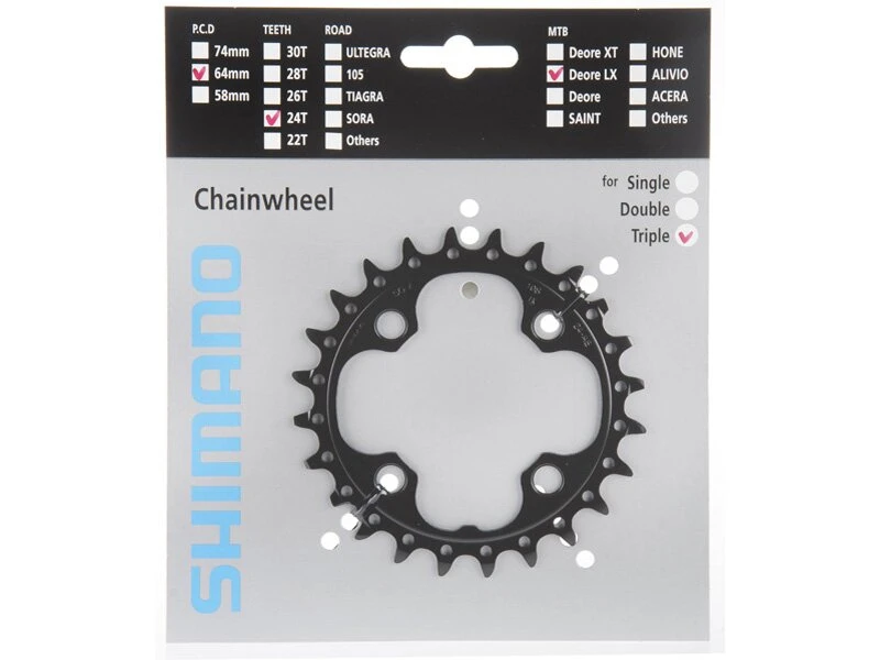 Shimano FC-M660, 10-fach, 24 Zähne 3 Shimano FC-M660, 10-fach, 24 Zähne